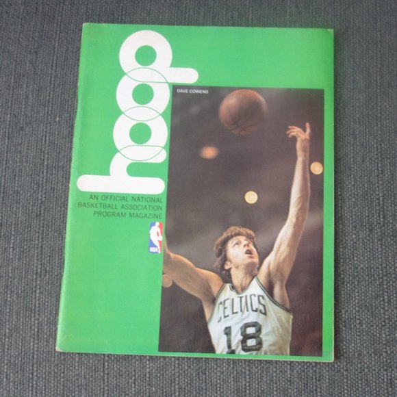 Hoop Official NBA Program Magazine Portland vs Boston Program 1977 Program - Picture 1 of 13